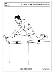 atletizm boyama sayfaları
